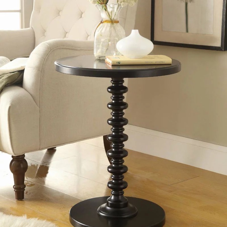 Coffee & Accent Tables * | Acme Furniture Acton Side Table, Black