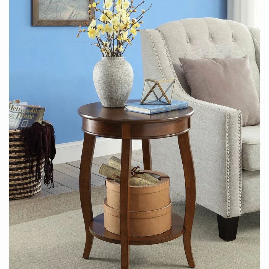 Coffee & Accent Tables * | Acme Furniture Aberta Side Table Walnut