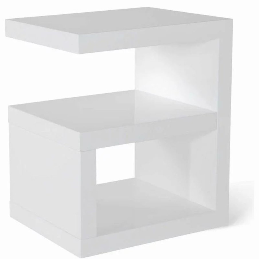 Coffee & Accent Tables * | Zuri Furniture Jayden Side Table White