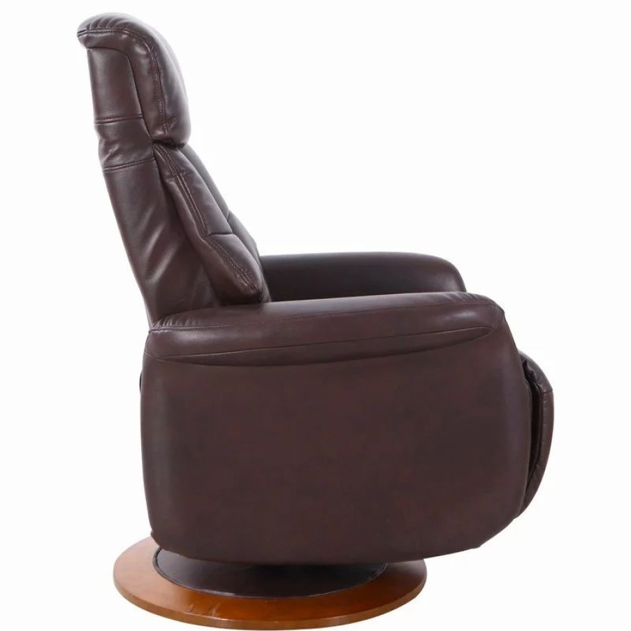 Chairs * | Relax-R Orleans Recliner, Espresso Air Leather