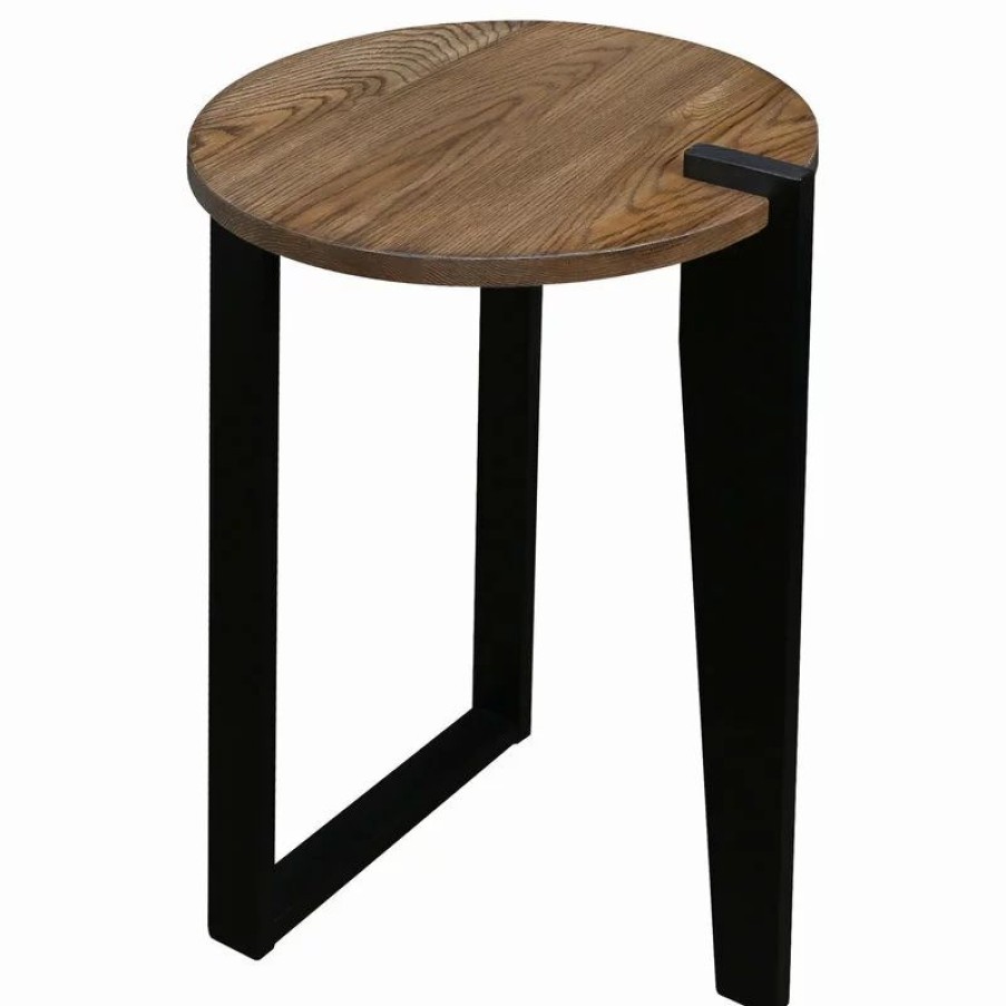 Coffee & Accent Tables * | Yu Shan Co Usa Ltd American Trails Sundial Contemporary Round End Table