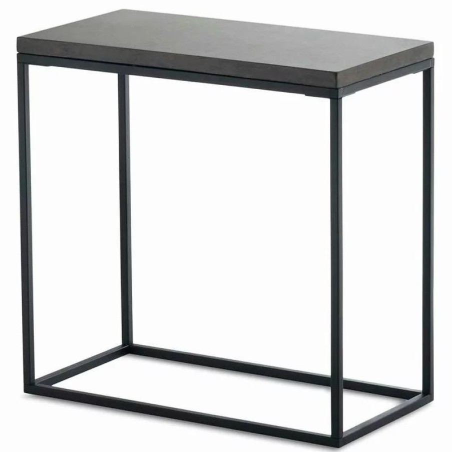 Coffee & Accent Tables * | Design Ideas Pietra Rectangular Side Table, Cement