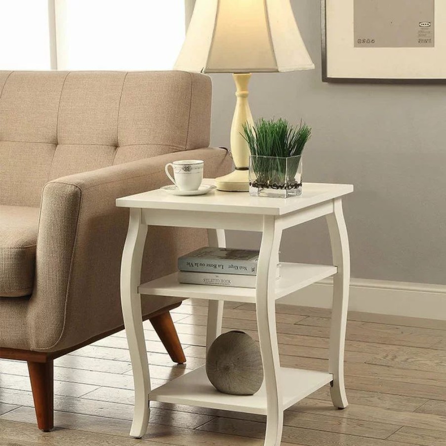 Coffee & Accent Tables * | Acme Furniture Becci End Table, White