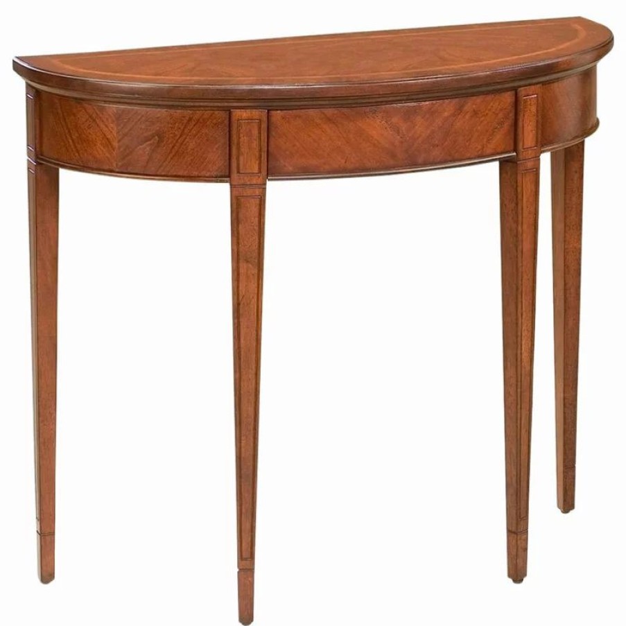 Console Tables * | Butler Specialty Company Hampton Demilune 36 Console Table, Dark Brown