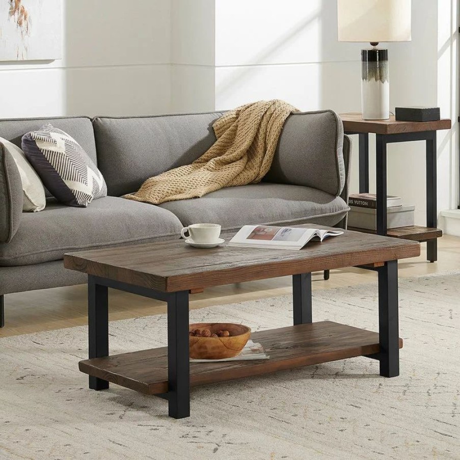 Coffee & Accent Tables * | Bolton Furniture, Inc. Pomona 42 Metal And Wood Coffee Table