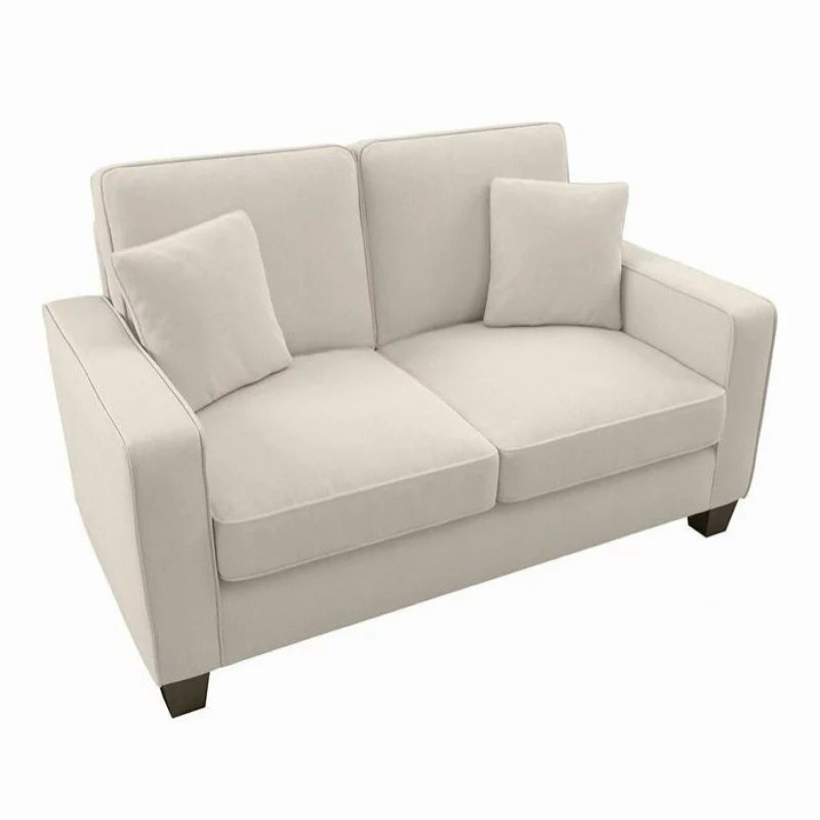 Sofas & Sectionals * | Bush Business Furniture Stockton 61W Loveseat In Cream Herringbone Fabric