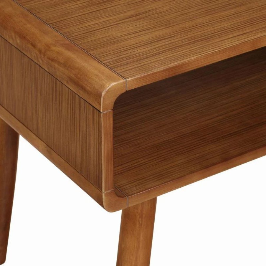 Coffee & Accent Tables * | Boraam Industries, Inc. Alborg End Table [Zebra Series], Rich Walnut