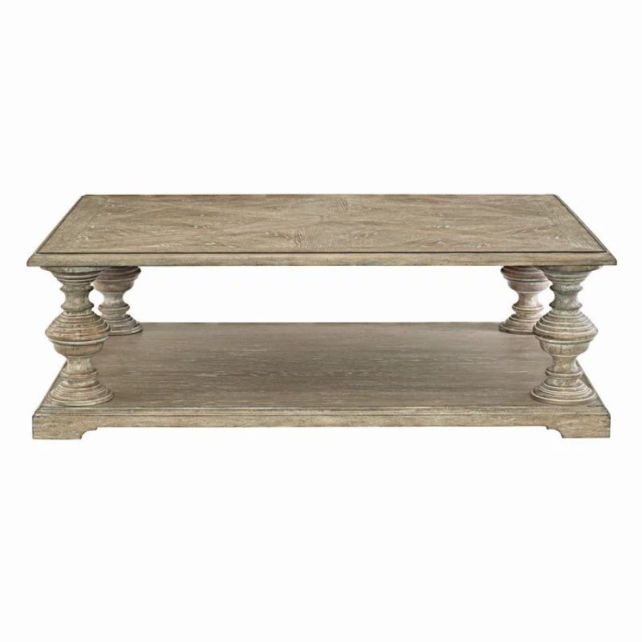 Coffee & Accent Tables * | Bernhardt Furniture Company Bernhardt Campania Cocktail Table, Weathered Sand Finish