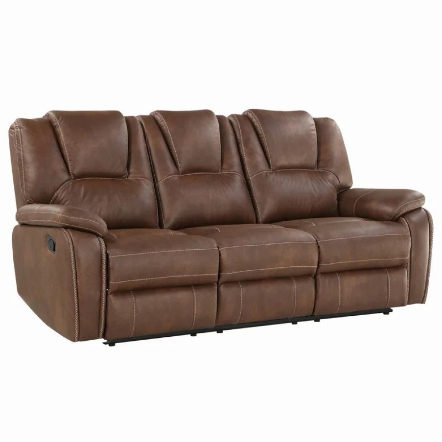 Sofas & Sectionals * | Steve Silver Katrine Manual Reclining Sofa, Brown