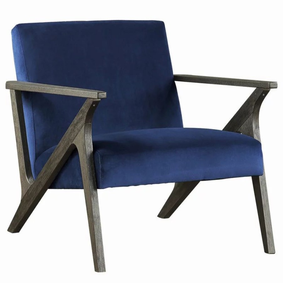 Chairs * | Lexicon Home Ride Accent Chair, Navy