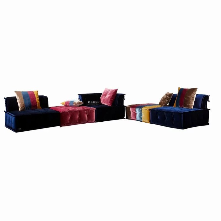 Sofas & Sectionals * | Vig Furniture Inc. Dubai Transitional Fabric Sectional Sofa