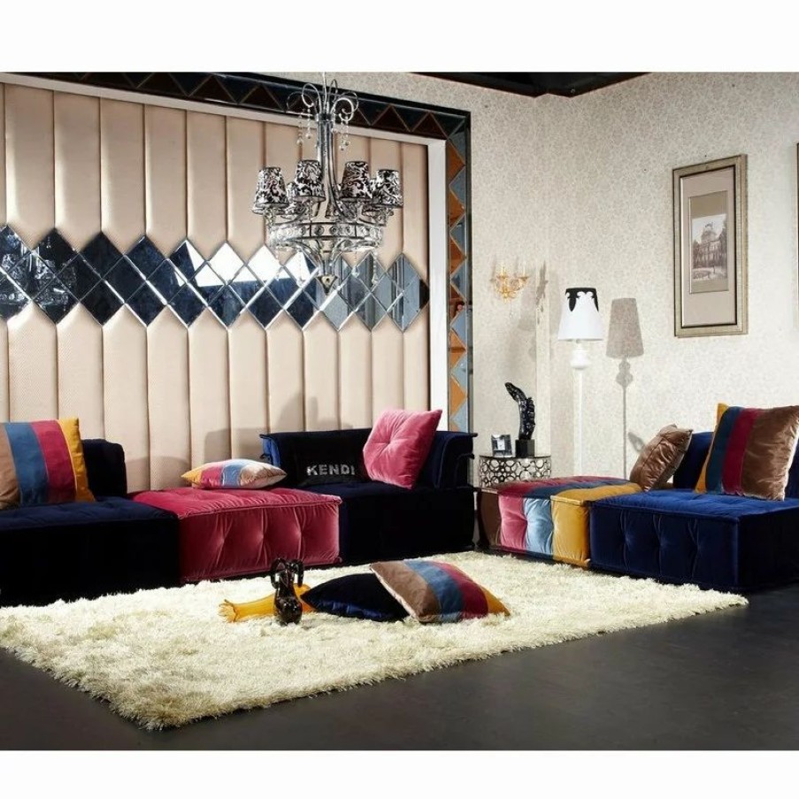 Sofas & Sectionals * | Vig Furniture Inc. Dubai Transitional Fabric Sectional Sofa