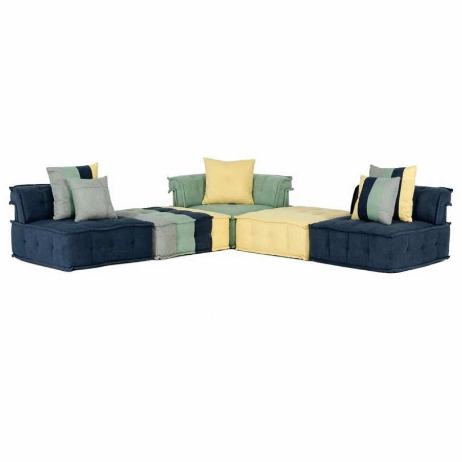 Sofas & Sectionals * | Vig Furniture Inc. Divani Casa Dubai The Second Modern Fabric Sectional Sofa