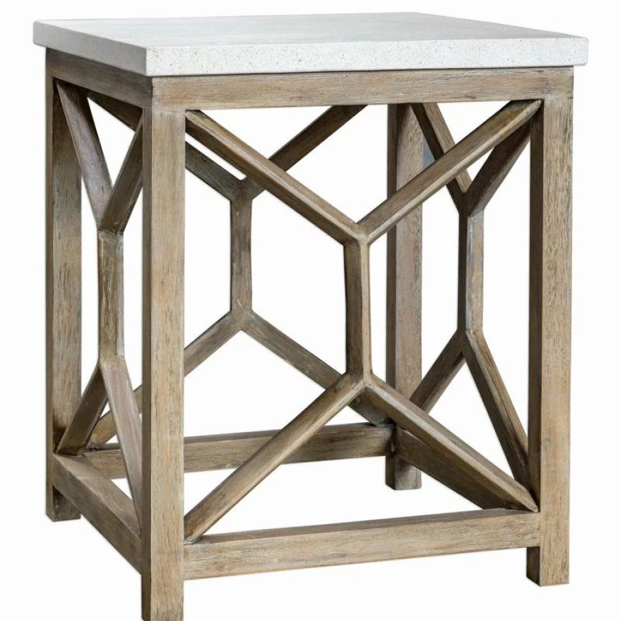 Coffee & Accent Tables * | Uttermost Catali Stone End Table 25886