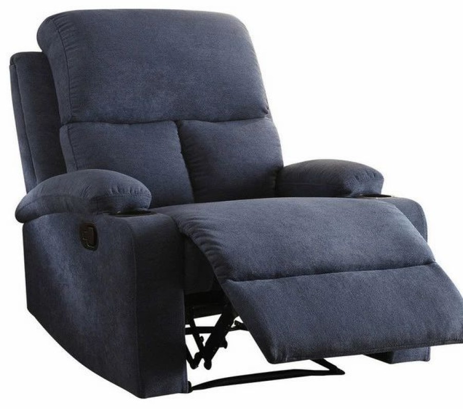 Chairs * | Acme Furniture Rosia Recliner, Blue