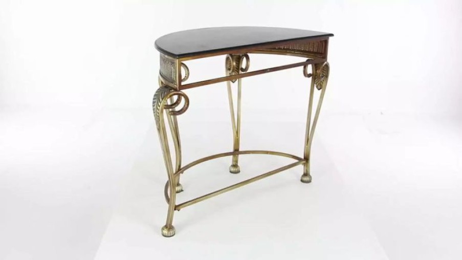 Console Tables * | Brimfield & May Traditional Gold Metal Console Table 42773