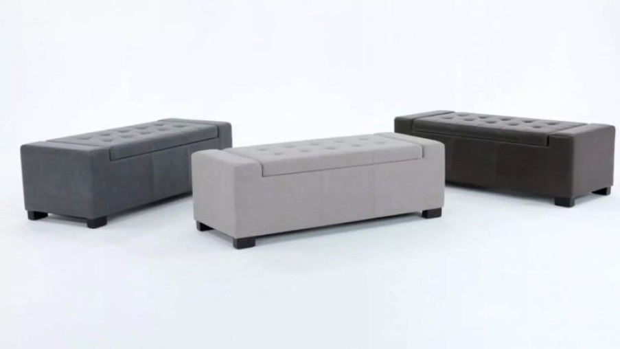 Footstools & Ottomans * | Simpli Home Ltd. Laredo Large Storage Ottoman