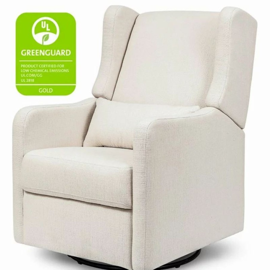 Chairs * | Carter'S By Davinci Arlo Transitional Fabric Recliner And Swivel Glider In Beige