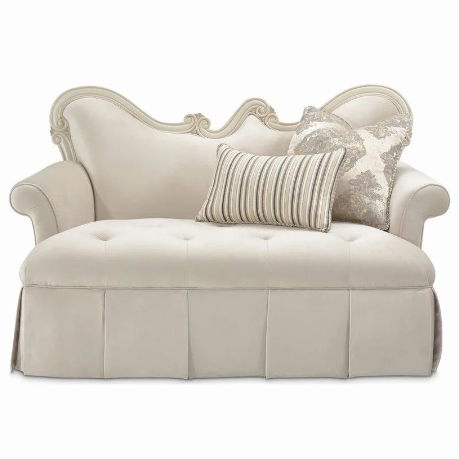 Sofas & Sectionals * | Michael Amini Lavelle Classic Pearl Settee, Ivory