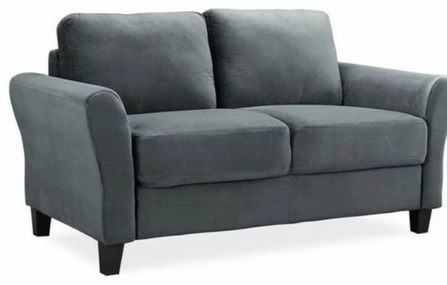 Sofas & Sectionals * | Pemberly Row Loveseat In Dark Gray