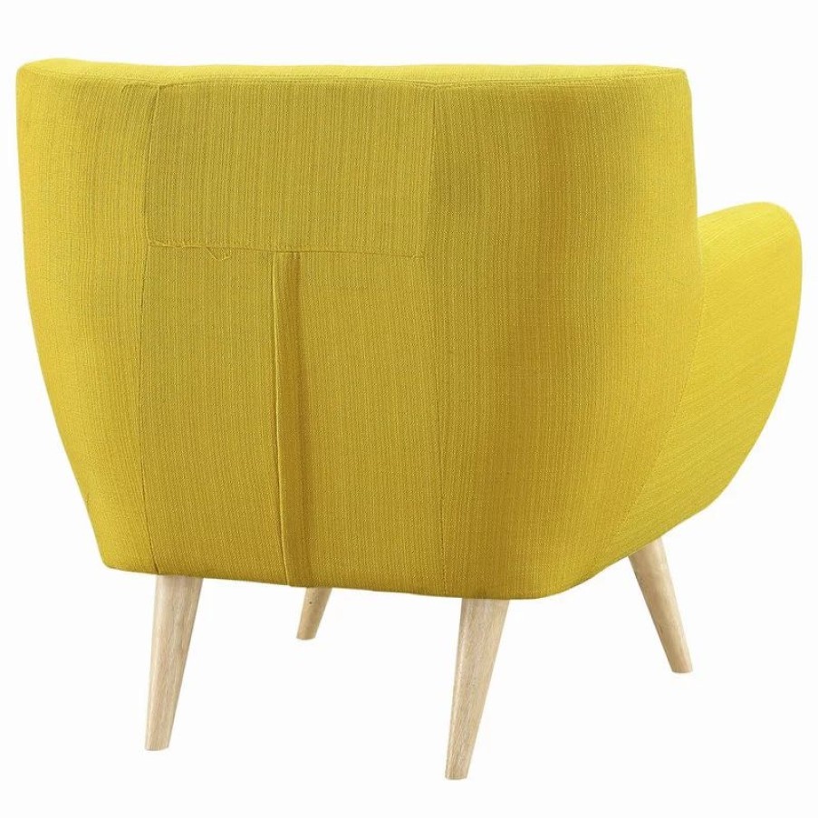 Chairs * | Lexmod Remark Upholstered Fabric Armchair, Sunny