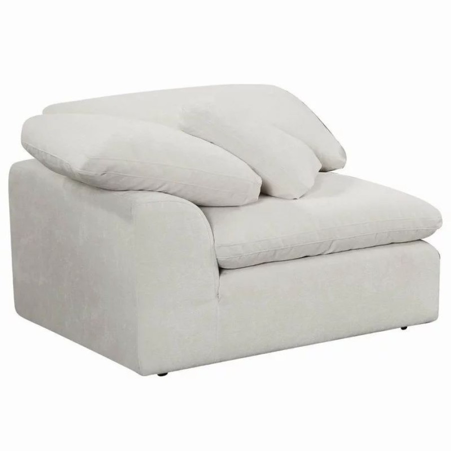 Sofas & Sectionals * | Acme Furniture Acme Naveen Modular-Wedge With 1 Pillow, Ivory Linen