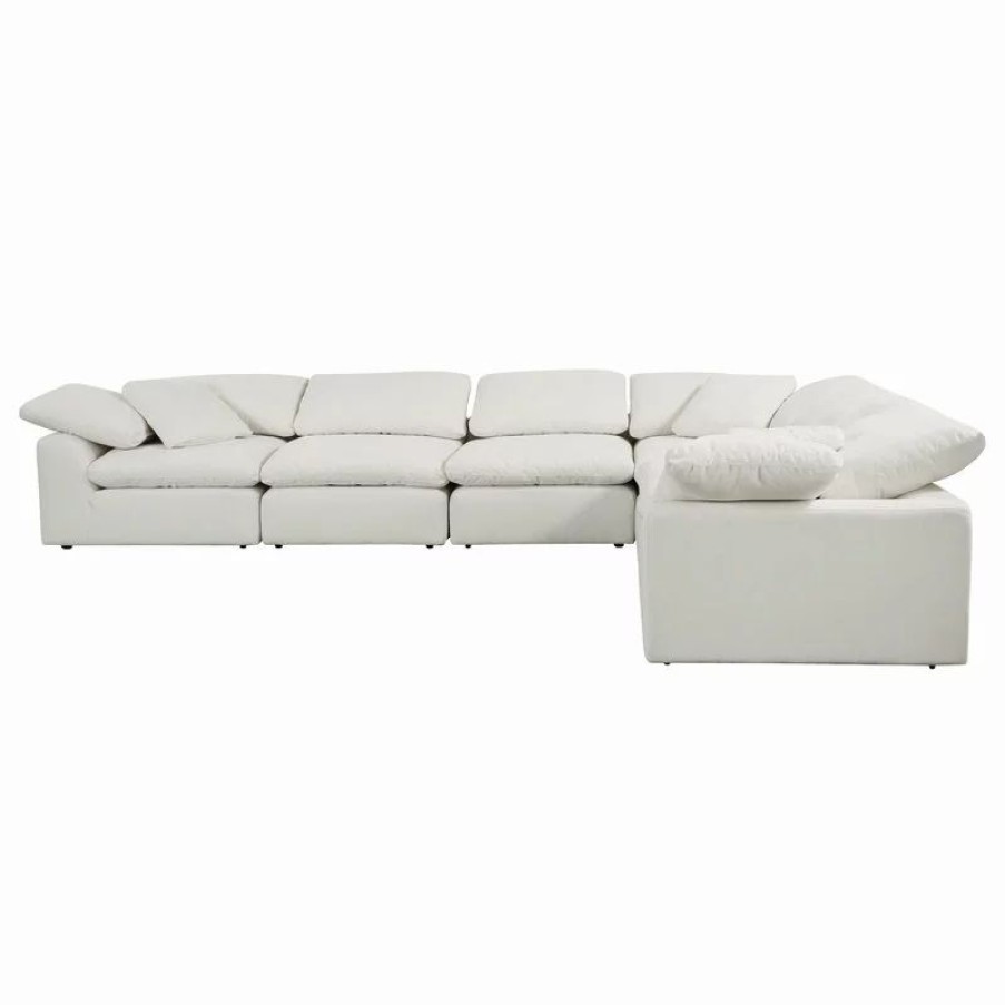 Sofas & Sectionals * | Acme Furniture Acme Naveen Modular-Wedge With 1 Pillow, Ivory Linen