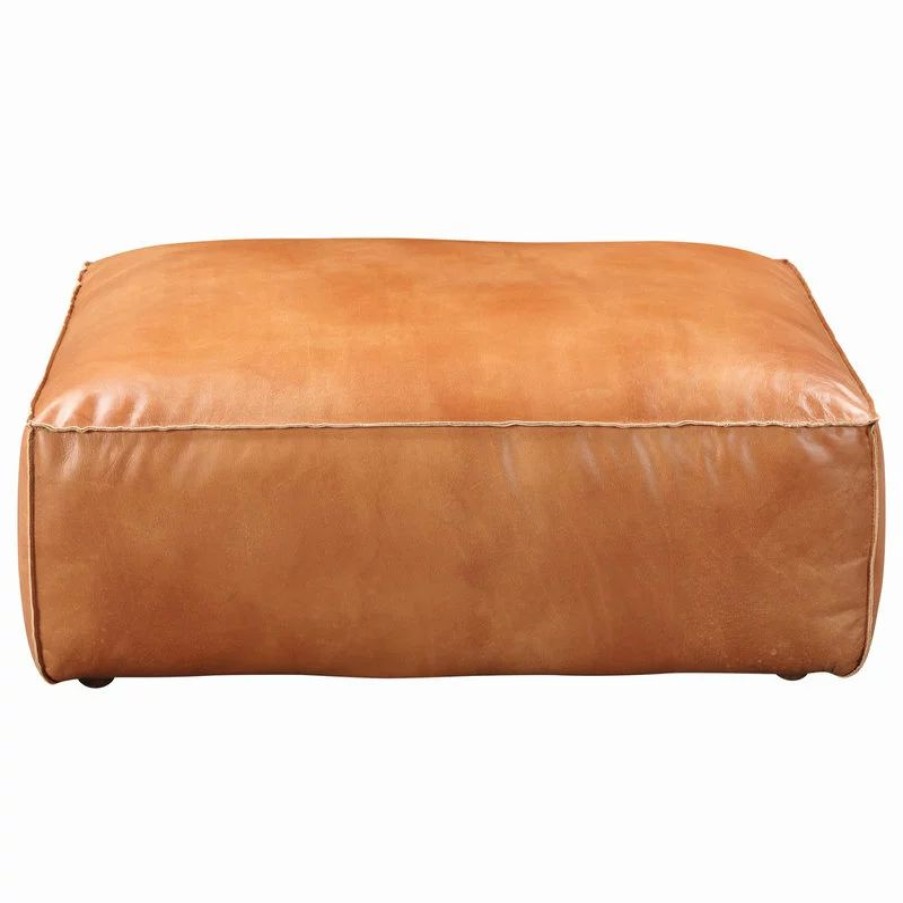 Footstools & Ottomans * | Moe'S Home Collection Luxe Ottoman Tan