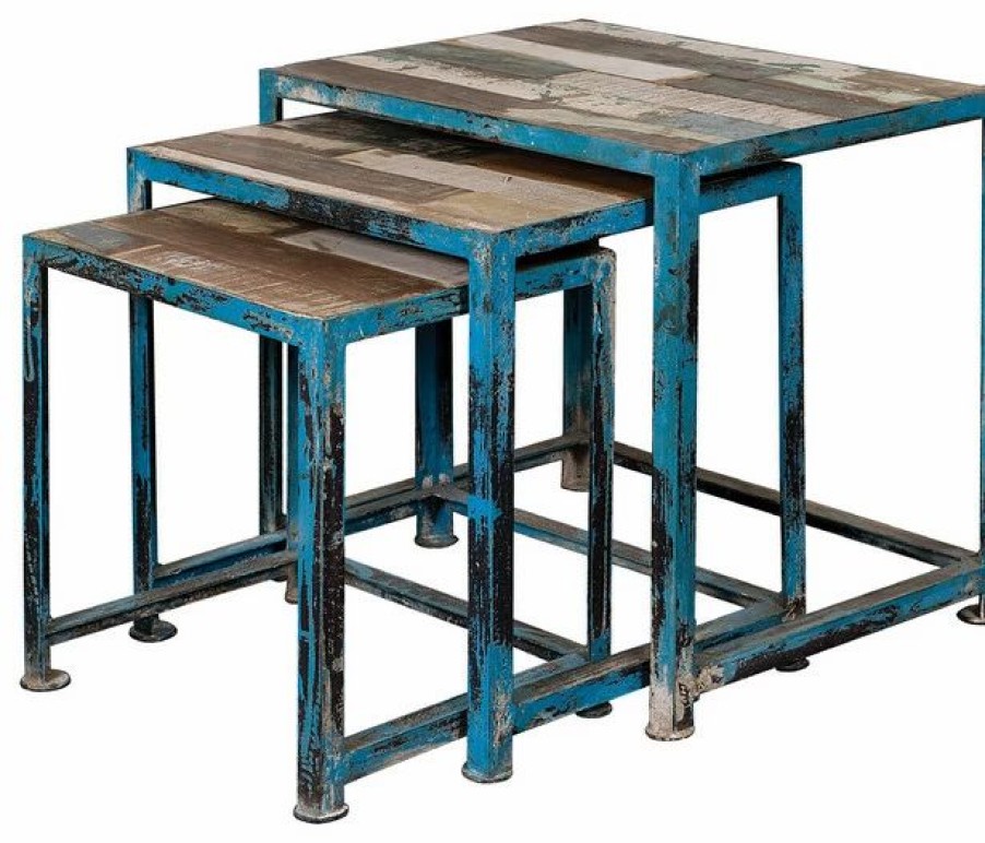 Coffee & Accent Tables * | Coast To Coast Imports, Llc Coast To Coast Set Of Three Nesting Tables Reclaimed 39511