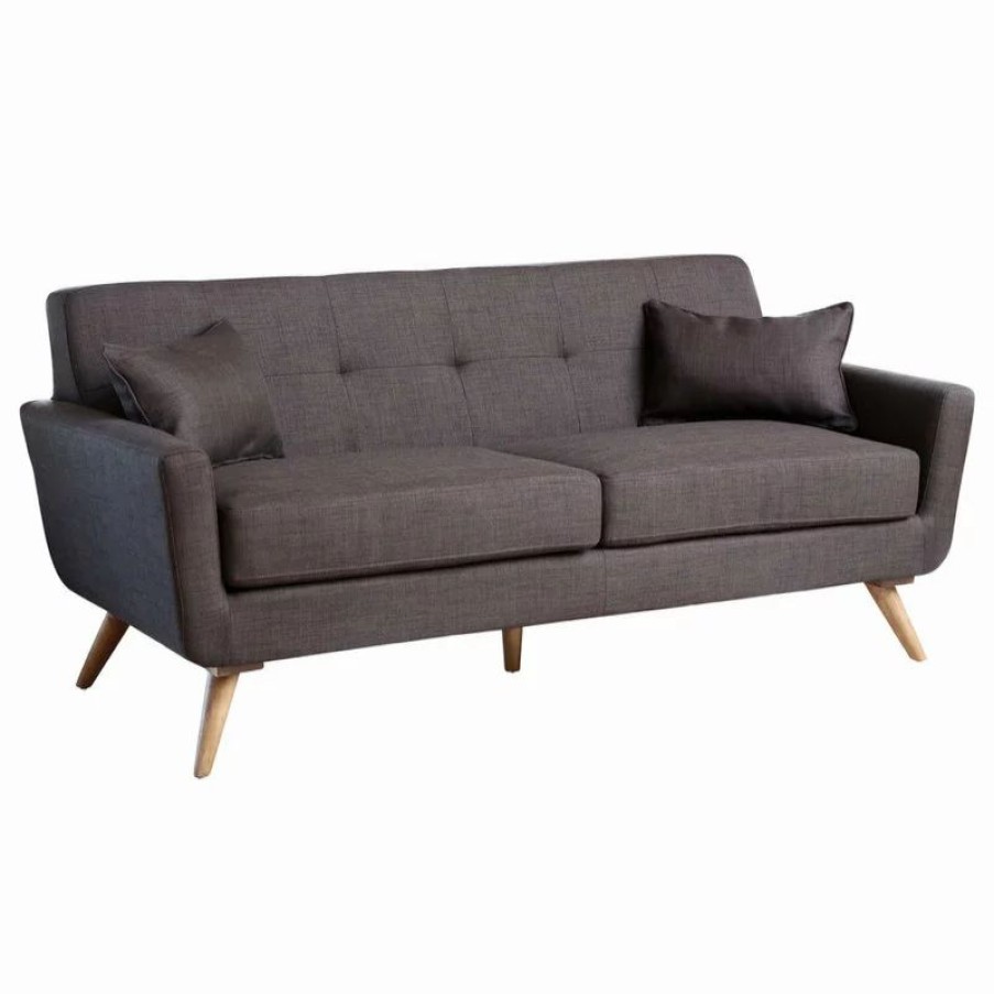 Sofas & Sectionals * | Abbyson Living Nora Fabric Sofa, Gray