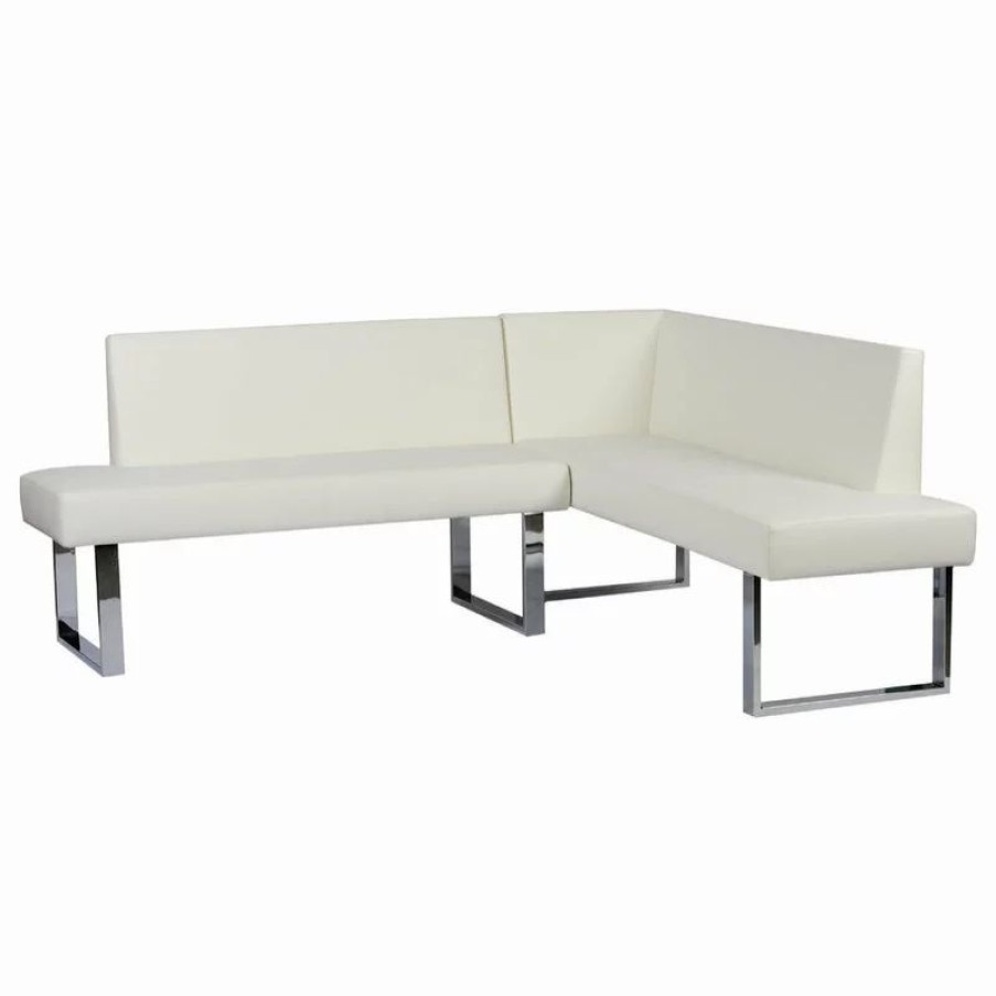 Sofas & Sectionals * | Armen Living Amanda Corner Sofa, White