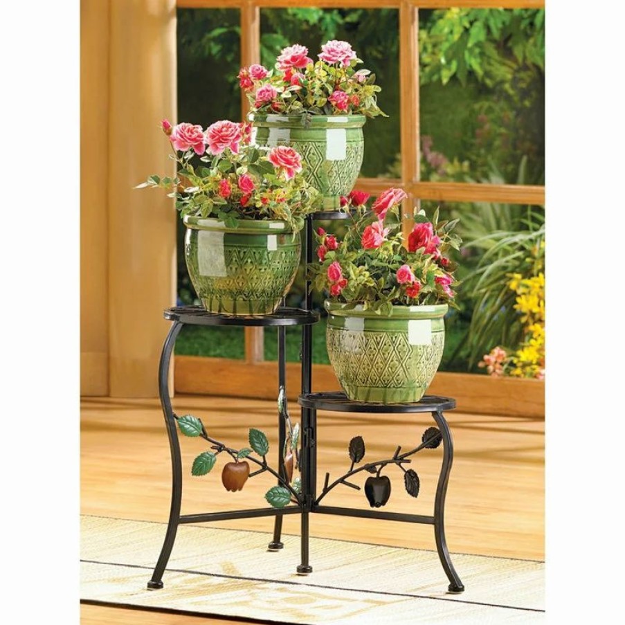 Coffee & Accent Tables * | Summerfield Terrace Country Apple Plant Stand