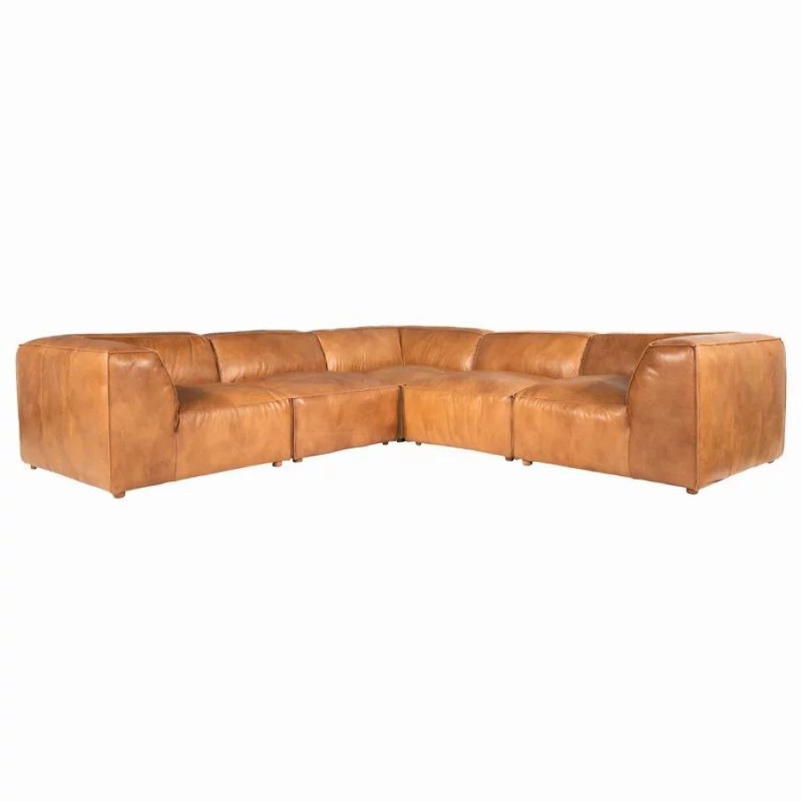 Sofas & Sectionals * | First Of A Kind Luxe Classic L Modular Sectional Tan