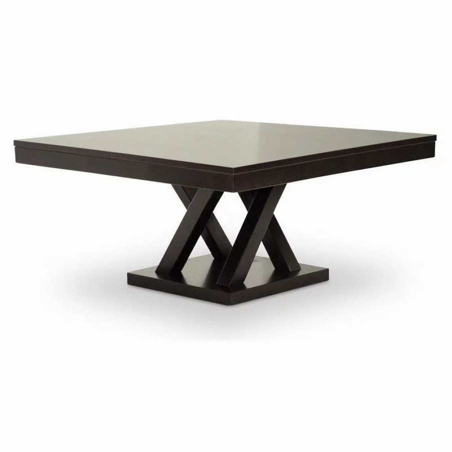 Coffee & Accent Tables * | Baxton Studio Everdon Dark Brown Modern Coffee Table