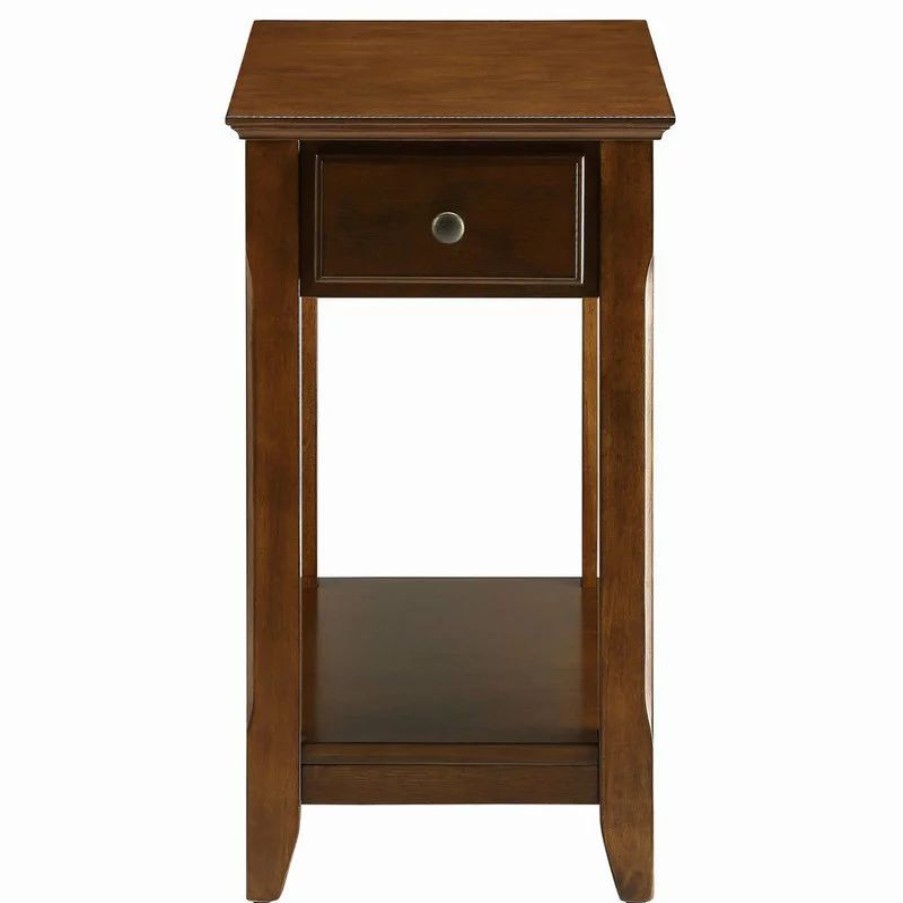 Coffee & Accent Tables * | Acme Furniture Bertie Side Table, Walnut