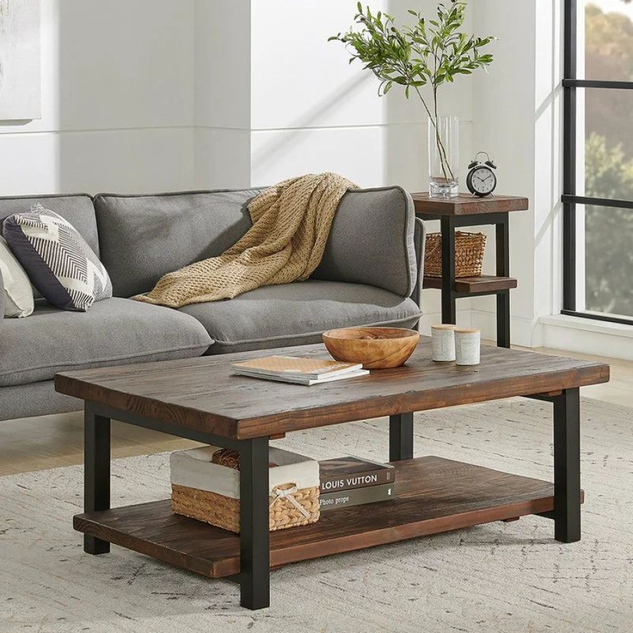 Coffee & Accent Tables * | Bolton Furniture, Inc. Pomona 48 L Metal And Wood Coffee Table