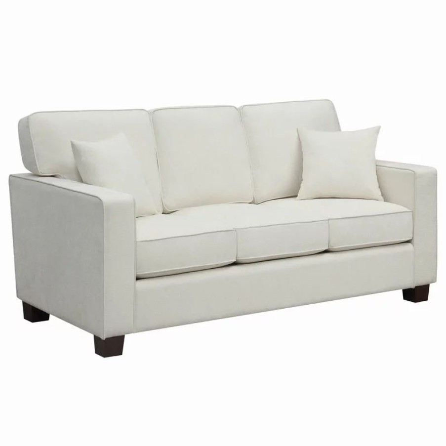 Sofas & Sectionals * | Office Star Products 3-Seater Sofa, Ivory