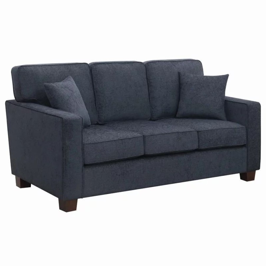 Sofas & Sectionals * | Office Star Products 3-Seater Sofa, Navy