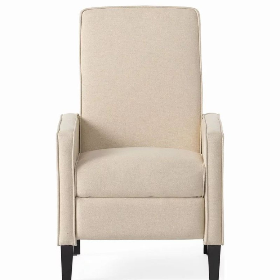 Chairs * | Gdfstudio Gdf Studio Olirdy Beige Fabric Recliner Chair