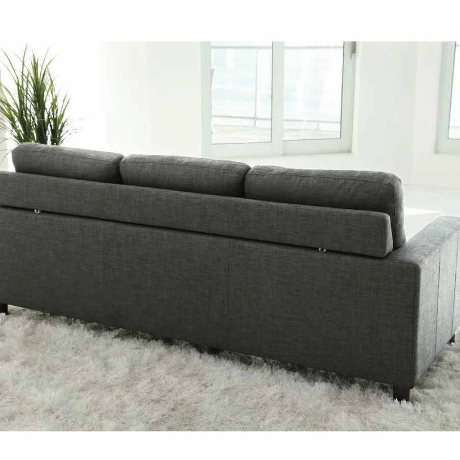 Sofas & Sectionals * | Abbyson Living Berkeley Fabric Reversible Sectional And Ottoman