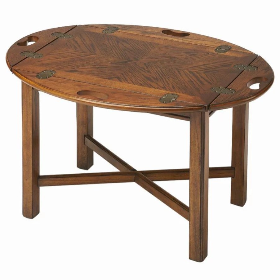 Coffee & Accent Tables * | Butler Specialty Company Butler Carlisle Vintage Oak Butler Table