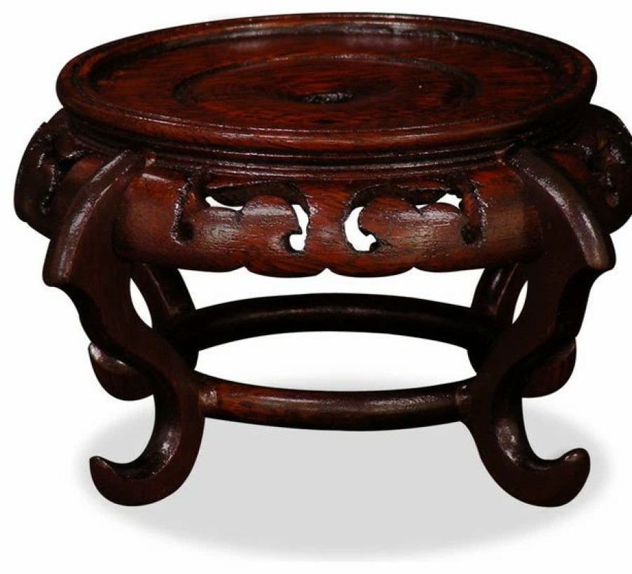 Coffee & Accent Tables * | China Furniture And Arts Round Wooden Stand, 5.5