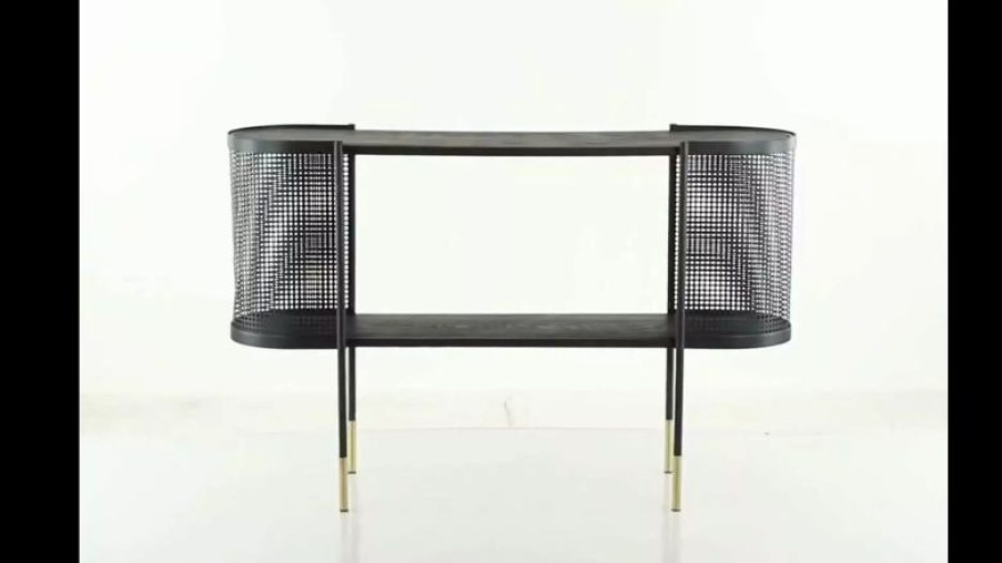 Console Tables * | Brimfield & May Contemporary Black Metal Console Table 43309