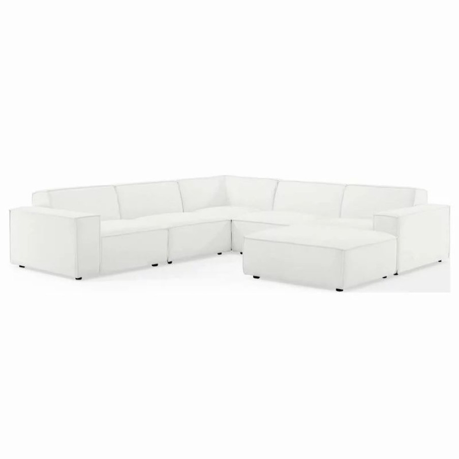 Sofas & Sectionals * | Lexmod Restore 6-Piece Sectional Sofa, White