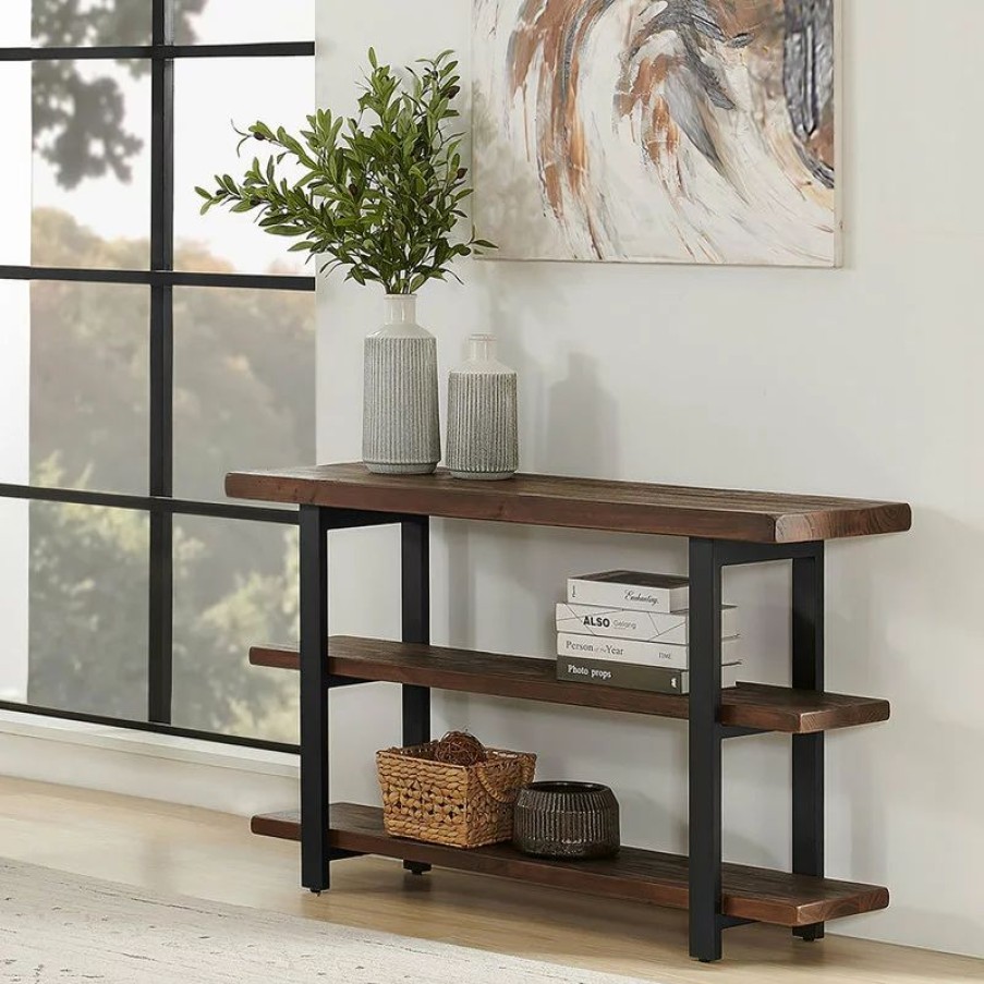 Console Tables * | Bolton Furniture, Inc. Pomona 48 Metal And Wood Media/Console Table